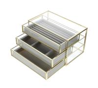 Holibanna 1pezzi Scatola Portagioie Multifunzionale e Contenitore Per Orologi e Gioielli Organizer Decorativo Per Collane Bracciali e Orecchini Adatta Tavoli Da Trucco e Negozi Di Gioielli