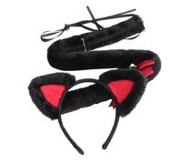 Holibanna 1set Cerchietto Cat Ears Con Coda Per Cosplay Accessorio Per Feste Halloween e Fotografia Creativo e Chic Per Ragazze Per Ruolo Di Gioco e Occasioni Speciali