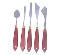 Holibanna 1Set Spatole Per Pittura Olio Con Manico Legno Per Miscelare Colori e Creare Opere Arte Strumenti Professionali Per Artisti e Appassionati Di Pittura