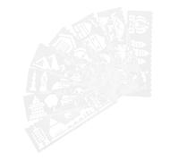 Holibanna 1set Stencil per Pittura con Motivi di Edifici Modelli Creativi per Progetti Artistici e Decorazioni per La Casa per attività Familiari e Creazioni di Biglietti