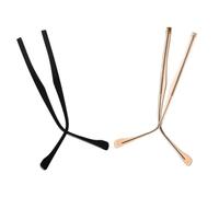 Holibanna 2 Paia Gambe per Occhiali Braccia per Occhiali Design Elegante e Facile Installazione Rosa e Nero