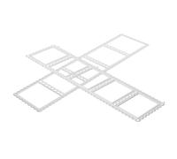 Holibanna 2 Pezzi Coltello Manuale per Taglio in Acciaio al Carbonio Argento Forme di Francobolli e Cornice Rettangolare, per Progetti DIY e Studi di Design