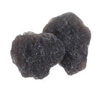 Holibanna 2 Pezzi esemplare di meteorite di pietra campione di meteorite studente che insegna meteorite ornamento di meteorite roccia meteoritica pietra grezza Black