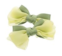 Holibanna 2 Pezzi Fermagli Per Chioma Per Bambine Piccoli E Ragazzo Ragazza Fiocco Verde Design 3d Realizzati Cura Adatti A Diverse Fasce D'età