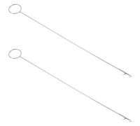 Holibanna 2 Pezzi Ganci per Cucito Acciaio Inossidabile Strumenti per Rivoltare Cinghie e Tubo Bias Accessori per Uncinetto e Cucito Fai da Te
