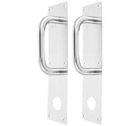 Holibanna 2 Pezzi Maniglia Porta in Acciaio Inox con Foro Serratura Maniglia Incassata per Porte Scorrevoli Interne per Porte Antincendio Armadi e Passaggi