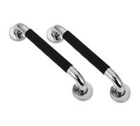 Holibanna 2 Pezzi Maniglione Bagno Acciaio Inox Antiscivolo Maniglia Sicurezza Disabili e Anziani per Doccia e Wc Supporto Multifunzionale per Bagno