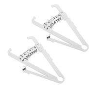 Holibanna 2 Pezzi Misuratore Portatile Per Misurazione Dello Spessore Della Plica Della Pelle Corpo Uomo Donna Misuratore Grasso Addominale in Plastica Durevole Con Tabelle Percentuali Grass