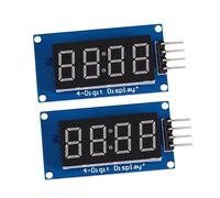 Holibanna 2 Pezzi modulo di visualizzazione interconnessione tra moduli per segmento rosso guidato modulo display ad anodo comune modulo display a segmenti LED resina