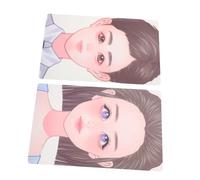 Holibanna 2 Pezzi per Pittura Riutilizzabile in Pet Lavabile per Pratica Trucco e Makeup Stage Modello per Migliorare Tecniche Pittura e Faciale