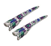 Holibanna 2 Pezzi per Unghie Antiche per Costume Cosplay Adatti per Spettacoli Teatrali e Danze Design Qing Regolabili e Realistici per Halloween e Rappresentazioni Storiche