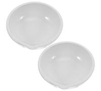 Holibanna 2 pezzi Piatti Evaporazione Ceramica per Esperimenti Laboratorio Resistenti Alte Temperature Superficie Liscia Facile Pulizia Chimica Educativa e Ricerca