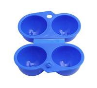 Holibanna 2 pezzi Portauova Portatile in Plastica PP Resistente Scatola Salvaspazio con Scomparti per Picnic e Viaggi all Protezione Antiurto per Uova Fragile