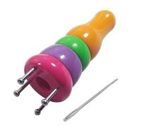 Holibanna 2 Pezzi Strumento per in Plastica ABS Kit per Principianti con Aghi Colorati Macchina Tricotin Resistente per Lana Cotone e Fili Sintetici Accessori Artigianali per