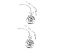 Holibanna 2 Pz Borsa Trasparente Orologio Da Tasca Per Uomo Orologio Da Tasca Manuale Orologio Steampunk Collane a Catena Da Uomo Orologio Da Tasca Decorativo Ragazzo Cinghia Da Donna