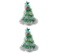 Holibanna 2 Pz Natale decorazioni cappello natalizio cappellino natalizio addobbi natalizi cuffietta natalizia christmas trees tavola natalizia christmas decorations tessuto non tessuto