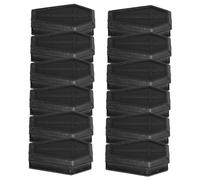 Holibanna 2 Set Di Bara Halloween Hallowen Confezioni The Cofanetti E Bare Finta Bara Funebre Oggetti Di Scena Per Scherzi Sulla Bara Prank Prop Plastica Black 12 Pezzi * 2