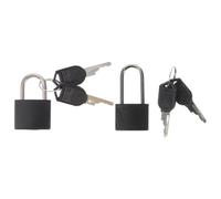 Holibanna 2 Set Lucchetti per Armadietti Nero in Lega di Rame e Ferro, Piccoli Lucchetti con Chiave, Facili da Trasportare, Stile Vintage per Armadi e Cassetti