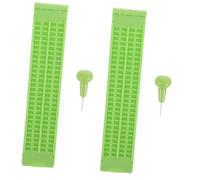 Holibanna 2 Set Tavoletta Braille con Punteruolo per Scrittura Kit Didattico per Ciechi Leggero e Portatile per Studio e Apprendimento