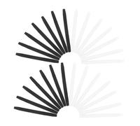 Holibanna 20 Paia Cuscinetti Orecchio in Silicone Antiscivolo per Occhiali Protezioni Terminali Morbide per Aste Compatibili con Vari Modelli Nero e Bianco