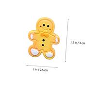 Holibanna 20 Pezzi Accessori Pan Decorazioni Pan per Natale Forma Piccolo Figurine Natale Arredamento Uomo