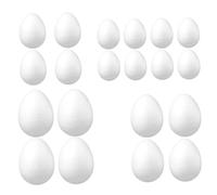 Holibanna 20 Pezzi di Pasqua Fai da Te Easter Egg sospeso impostore Riempito di Grandi Dimensioni tintura Simulazione di Uova di Pasqua Uova di Pasqua Fai da Te Polistirolo