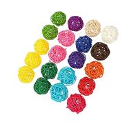 Holibanna 20 Pezzi Palline di Rattan Artigianali Decorative per Feste Accessori Fai da Te per Casa