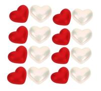 Holibanna 20 Pezzi Perle Delicate A Forma di Cuore Decorazioni Fai da Te Perle di Plastica per Decorare Vasi E Scatole