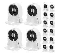 Holibanna 20 Pezzi Portalampada Fluorescente Clip Di Prova Per Lampade a Led Clip Del Tubo Della Lampada Clip Per Tubo Luminoso a Led Alimentazione Della Lampada Base Della Lampada Pc