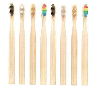 Holibanna 20 Pezzi Spazzolini Denti Bamboo con Setole Morbide Colorate Manico Assorbente e Antimuffa Spazzolino Denti Viaggio per Adulti e Biodegradabile