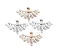 Holibanna 2paia and Rhinestone Shoe Buckles Detachable Flower Clips for Bridal Shoes Floral Decorations Elegant Accessories for Weddings and Special Occasions
