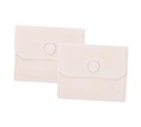 Holibanna 2pezzi Borsa Portagioielli in Leggero Chiusura Bottone Per Collane Braccialetti Anelli e Orecchini Piccola Pochette Organizzativa Riutilizzabile Per Proteggere e Conservare Accesso