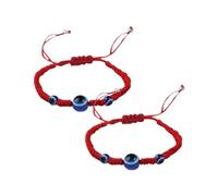 Holibanna 2pezzi Bracciale Intrecciato Rosso Per Donne Bracciale Artigianale Con Decorazioni Per Occasioni Speciali e Uso Quotidiano Leggero e Confortevole Da Indossare