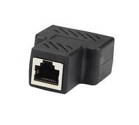 Holibanna 2pezzi Connettori Ethernet Adattatore Splitter Per Colore Nero Per Porte Per Utilizzo Domestico e