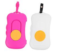 Holibanna 2pezzi Dispenser Per Salviettine Umidificate Portatile Contenitore Per Salviette Per Accessorio Da Viaggio Facile Da Pulire Compatibile Con Borse e Passeggini