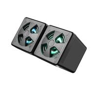 Holibanna 2Pezzi Mini Portatile RGB con Subwoofer Esterno Casse Audio USB per Computer e Notebook Design Compatto e Volume Audio HiFi e Illuminazione Colorata