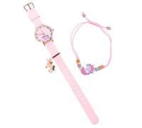 Holibanna 2pezzi Orologio Ceramica Unicorno Per Ragazze Con Bracciale Set Di Design Alla Moda e Per Amiche e Occasioni Speciali