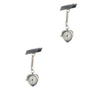 Holibanna 2pezzi Orologio Da Infermiere Pendolo Quarzo Con Design Classico e Stile Elegante Orologio Da Tasca Per Medici e Infermieri Con Visualizzazione Chiara Del e Materiali Resistenti