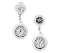 Holibanna 2pezzi Orologio Da Tasca Clip Motivo Floreale Di Orologi Per Design Elegante e Pratico Facile Da Portare e Leggere Randomizzati Per Ogni Occasione