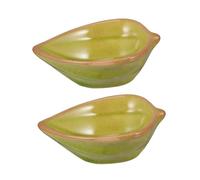 Holibanna 2pezzi Porta Oli Essenziali in Materiale Ceramico Ciotola Per Miscelazione Da Salone Spa Piattino Per Conservazione Oli Essenziali