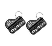 Holibanna 2pezzi Portachiavi Piano Mini Tastiera Portachiavi Strumento Pendente Ciondolo Appeso Decorativo Sicuro Qualità Comfort Organizzazione Zaino Chiavi