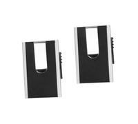Holibanna 2pezzi Portafoglio Lega Di Alluminio Antifrode Per Carte Di Credito Con Protezione Rfid Design Elegante e Leggero Colore Nero Fumè Portacarte Compatto e Sicuro Per Uomini e Donne