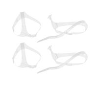Holibanna 2PZ Trasparente Strisce Adesive Rimovibile per Scarpe con Cinghie per scarpe Fibbia Argento Antiscivolo Rimovibili Trasparenti Cinturino Rimovibili per Scarpe