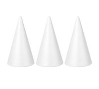Holibanna 3 Pezzi Coni Polistirolo per DIY Coni Leggeri per Lavoretti Creativi per Feste e attività