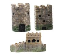 Holibanna 3 Pezzi In Miniatura Modello Paesaggio Modello Fortino Decorazione Tavolo Di Sabbia Scultura Fortino Ornamenti Tavolo Di Sabbia Modello Castello Decorazione Tavolo Di