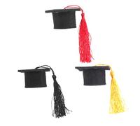 Holibanna 3 Pezzi Mini Tappo Di Dottorato A Forma Di Cappello Di Laurea Nappa Copri Bottiglia Di Vino Rosso Decorazione Per Festa Di Laurea Bottiglia Di Birra Accessorio