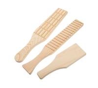 Holibanna 3 Pezzi Strumenti Scultura Ceramica per Lavori di Argilla Modellazione Manuale e Progetti DIY con Paddles in Legno per Dettagli Precisi e Forme Uniformi