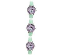 Holibanna 3 Pz orologi per bambini orologio dei cartoni animati di moda orologi unicorno orologio unicorno con cinturini in acciaio orologio da polso per bambini cintura guarda alunno