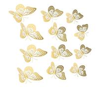 Holibanna 3 set Adesivi Murali Farfalle Effetto Metallo Decorazioni Rimovibili per Casa Feste e Matrimoni Facili da Applicare su Superfici Lisce