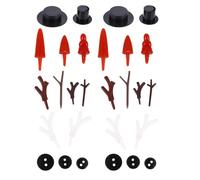 Holibanna 344 Pezzi Kit DIY per Pupazzo di Natale con Accessori Decorativi Set Completo per Lavoretti Manuali e Scuola Materna Stimola Creatività e Manualità Adatto per Laboratori e Casa